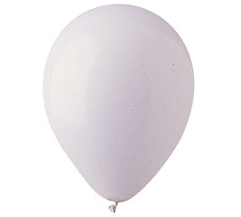 White Colour Helium Latex Balloon